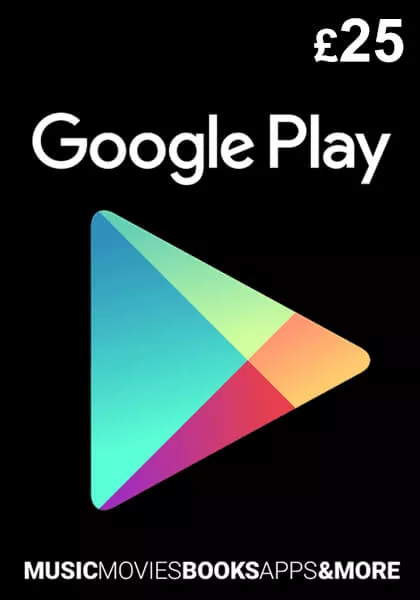 UK Google Play 25 Pound Gift Card