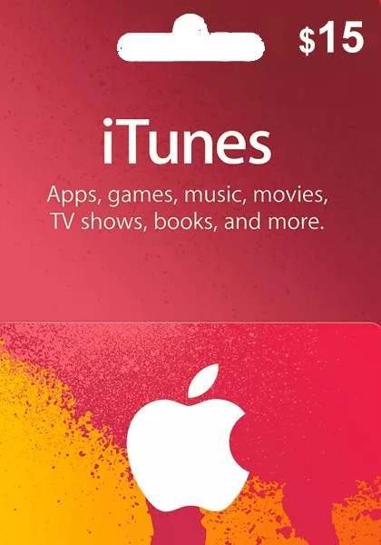 Apple iTunes USA 15 USD Dovanų Kortelė cover image