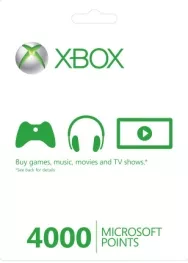 US 4000 Microsoft Points (Xbox 360 Live Points)