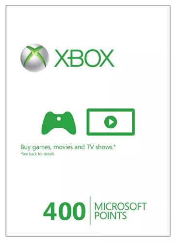 400 Microsoft Points (Xbox 360 Live Points)
